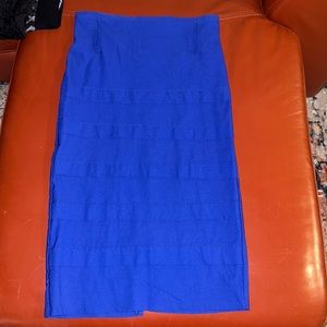 Pretty Royal Blue Bandaged Pencil Skirt by Fe